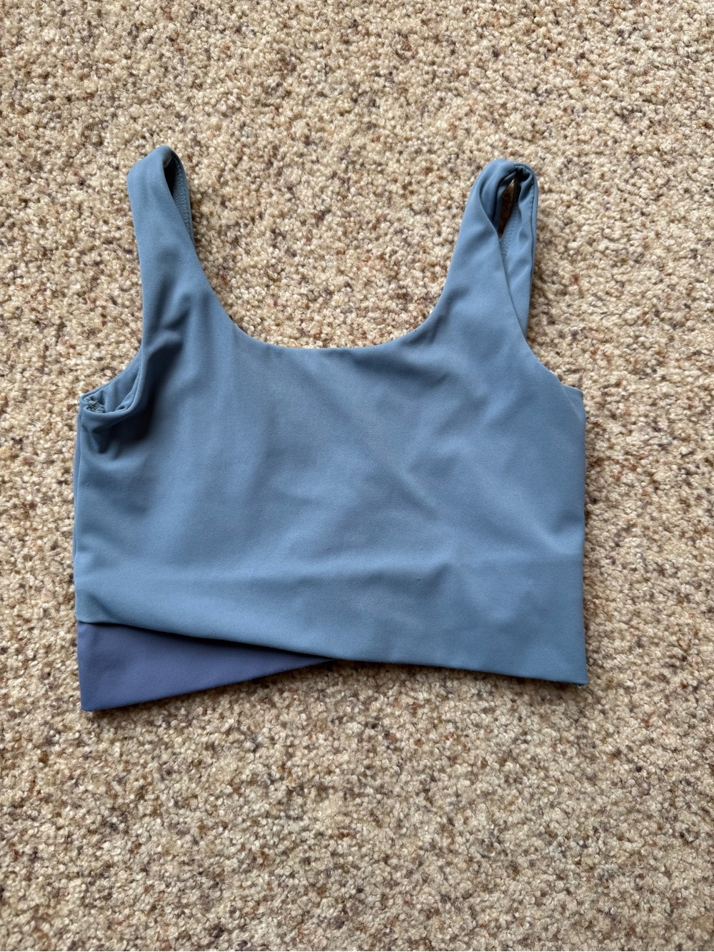 Honeycut Girls' Scoop Neck Crop Top - Dusty Blue